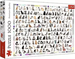 Пазли - (1000 елм.) - "208 котів" / Trefl Пазли - (1000 елм.) - "208 котів" / Trefl