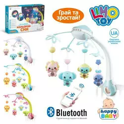 Карусель HB 0007 ABCD на ліжечко,дист.кер.,підвіски 4шт.,bluetooth,4кольори,муз.,світло,бат.,кор. Карусель HB 0007 ABCD на ліжечко,дист.кер.,підвіски 4шт.,bluetooth,4кольори,муз.,світло,бат.,кор.