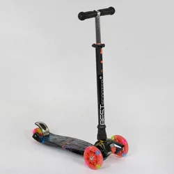 Самокат А 24659 / 779-1308 MAXI ""Best Scooter"" (1) пластмасовий, 4 колеса PU, СВІТЛО, трубка керма алюмінієва, d = 12см, в коробці Самокат А 24659 / 779-1308 MAXI ""Best Scooter"" (1) пластмасовий, 4 колеса PU, СВІТЛО, трубка керма алюмінієва, d = 12см, в коробці