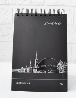 Блокнот TM Profiplan "Black sketch book" Stockholm, A5