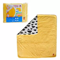 гр Плед МС 110612-15 дитячий ""Сонечко"", жовтий 78х90 (1) ""Масік"", двосторонній, у пакеті гр Плед МС 110612-15 дитячий ""Сонечко"", жовтий 78х90 (1) ""Масік"", двосторонній, у пакеті