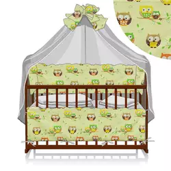 гр Постільний комплект 7 предметів ""Сова"" - 0510 колір бежевий гр Постільний комплект 7 предметів ""Сова"" - 0510 колір бежевий