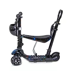 Самокат Scooter 5в1 с рисунком Черная Молния Самокат Scooter 5в1 с рисунком Черная Молния