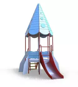 Детский комплекс Ракета (горка 1,2 м) Kidigo