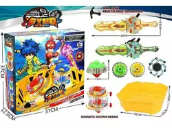 Бейблейд LSD 166 (16) арена, 2 дзиґи, 2 металеві накладки, 2 запускачі, підсвічування, фіджет, в коробці Бейблейд LSD 166 (16) арена, 2 дзиґи, 2 металеві накладки, 2 запускачі, підсвічування, фіджет, в коробці