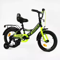 Велосипед 14" дюймів 2-х колісний "CORSO" MAXIS CL-14105 (1) ручне гальмо, дзвіночок, сидіння з ручкою, додаткові колеса, ЗІБРАНИЙ НА 75%, в коробці Велосипед 14" дюймів 2-х колісний "CORSO" MAXIS CL-14105 (1) ручне гальмо, дзвіночок, сидіння з ручкою, додаткові колеса, ЗІБРАНИЙ НА 75%, в коробці