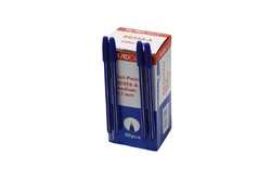 Ручка 555-А, 0.7mm, стержень синій RADDLA, 50 шт в коробці
