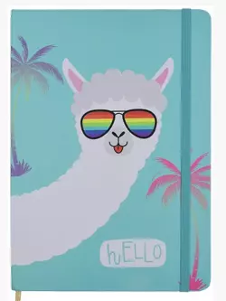 Блокнот в тв. обкл. з гумкою,21*14.5см, #, 80 л, Весела Лама Блокнот в тв. обкл. з гумкою,21*14.5см, #, 80 л, Весела Лама