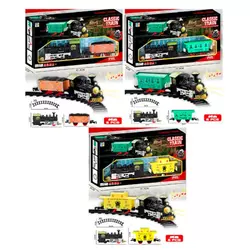 Залізниця TL50-51-52 шлях 233см., локомотив, вагон, 2 види, муз., світло, бат., кор., 41,5-22-6 см. Залізниця TL50-51-52 шлях 233см., локомотив, вагон, 2 види, муз., світло, бат., кор., 41,5-22-6 см.