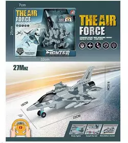 Літак на радіокеруванні PY 198-16 (48) підсвічування, пульт 27 MHz, на батарейках, в коробці Літак на радіокеруванні PY 198-16 (48) підсвічування, пульт 27 MHz, на батарейках, в коробці