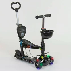 Самокат 5в1 35110 (1) Best Scooter, АБСТРАКЦІЯ, PU колеса, ПІДСВІЧУВАННЯ КОЛІС, в коробці Самокат 5в1 35110 (1) Best Scooter, АБСТРАКЦІЯ, PU колеса, ПІДСВІЧУВАННЯ КОЛІС, в коробці