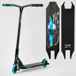 Самокат трюковий МТ-40488 Best Scooter (4) ""FEAR"", SCS-система, ПЕГИ, алюмінієвий диск та дека, колеса PU, d=115мм, ширина керма 58 см Самокат трюковий МТ-40488 Best Scooter (4) ""FEAR"", SCS-система, ПЕГИ, алюмінієвий диск та дека, колеса PU, d=115мм, ширина керма 58 см