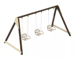 Гойдалка Villa Wood Triple сидіння W1 Kidigo Гойдалка Villa Wood Triple сидіння W1 Kidigo