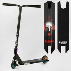 Самокат трюковий Т-60738 Best Scooter (4) ""Warrior"", HIC-система, ПЕГИ, алюмінієвий диск та дека, колеса PU, d=120 мм, ширина керма 58 см Самокат трюковий Т-60738 Best Scooter (4) ""Warrior"", HIC-система, ПЕГИ, алюмінієвий диск та дека, колеса PU, d=120 мм, ширина керма 58 см