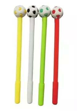 Ручка гелева, синя, 0,5мм, М'яч, 72-3, Імп Ручка гелева, синя, 0,5мм, М'яч, 72-3, Імп