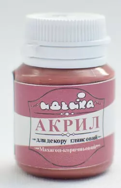 Акрил для декору "Махагон коричневий", 20мл 98258 Акрил для декору "Махагон коричневий", 20мл 98258