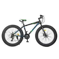 Велосипед 26 д. EB26POWER 1.0 S26.5 сталь.рама17", Shimano21SP, ал.DB, ал.обід, 26*4.0, чорно-синій. Велосипед 26 д. EB26POWER 1.0 S26.5 сталь.рама17", Shimano21SP, ал.DB, ал.обід, 26*4.0, чорно-синій.