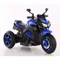 Мотоцикл M 4454EL-4 1 акум.6V5AH, 2 мотори 35W, шкіра, колеса EVA, TF, муз., світло, синій.