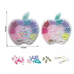 Набір бісеру N 107-1 (168/2) ""Яблуко"", прикраси, нитка для плетіння, у коробці Набір бісеру N 107-1 (168/2) ""Яблуко"", прикраси, нитка для плетіння, у коробці