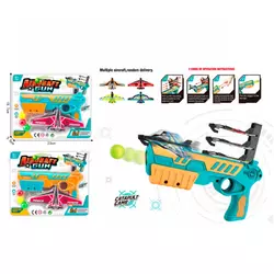 Пістолет 2022-1A кульки, літак на запуску , 2 кольори, кор., 23-18,5-3,5 см. Пістолет 2022-1A кульки, літак на запуску , 2 кольори, кор., 23-18,5-3,5 см.