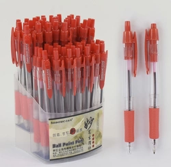 Набір кулькових ручок С 37078  червона паста Набір кулькових ручок С 37078  червона паста