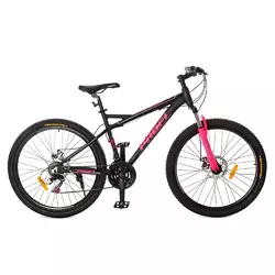 Велосипед 26 д.G26BELLE A26.2 алюм. рама 17", SHIMANO 21SP, алюм. DB, FW TZ500, чорно-малиновий. Велосипед 26 д.G26BELLE A26.2 алюм. рама 17", SHIMANO 21SP, алюм. DB, FW TZ500, чорно-малиновий.