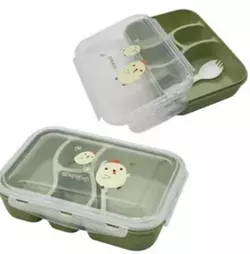 Контейнер №253 для їжі пл. прямокут. з пл. ложкою із прозр. кришкою (23,5*17*5,5)см (72) Контейнер №253 для їжі пл. прямокут. з пл. ложкою із прозр. кришкою (23,5*17*5,5)см (72)