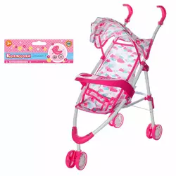 Візок 5828 для ляльки, прогулянковий, дах, колеса 3 шт., у візочку, 27-82-24 см. Візок 5828 для ляльки, прогулянковий, дах, колеса 3 шт., у візочку, 27-82-24 см.
