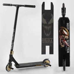 Самокат трюковий 71383 Best Scooter (4) ""SIMBIOTE"" HIC-система, ПЕГИ, алюмінієвий диск і дека, колеса 120 мм PU, ширина керма - 57 см, в коробці Самокат трюковий 71383 Best Scooter (4) ""SIMBIOTE"" HIC-система, ПЕГИ, алюмінієвий диск і дека, колеса 120 мм PU, ширина керма - 57 см, в коробці