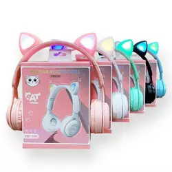 Беспроводные Наушники Cat Y08M с Подсветкой Беспроводные Наушники Cat Y08M с Подсветкой