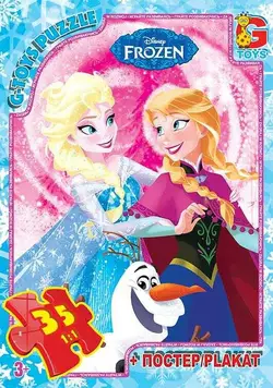 гр Пазли 35 эл. ""G Toys"" ""Frozen"" FR 051 (62) + постер