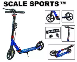 Самокат двухколесный Scale Sports SS-08 Blue Ручной тормоз Led-фонарик Самокат двухколесный Scale Sports SS-08 Blue Ручной тормоз Led-фонарик