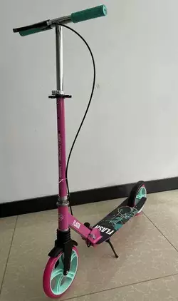 Самокат двоколісний ""Best Scooter"" FL-31190 (4) сталева рама, ручне гальмо, колеса PU 200мм, 1 амортизатор передній, підсклянник, в коробці Самокат двоколісний ""Best Scooter"" FL-31190 (4) сталева рама, ручне гальмо, колеса PU 200мм, 1 амортизатор передній, підсклянник, в коробці