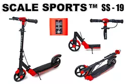 Самокат двухколесный Scale Sports SS-19 Черно-Красный Ручной тормоз Самокат двухколесный Scale Sports SS-19 Черно-Красный Ручной тормоз