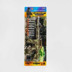 Автомат TK - 60522 (120/2) ""TK Group"", м’які патрони з присоскою, окуляри, підставка для мішені, на листі Автомат TK - 60522 (120/2) ""TK Group"", м’які патрони з присоскою, окуляри, підставка для мішені, на листі