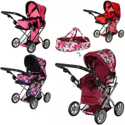 Візок 9346/016/81100 для ляльки, мет., демісезон., кошик, регул. ручка, 3 види, кор., 36-44,5-15 см. Візок 9346/016/81100 для ляльки, мет., демісезон., кошик, регул. ручка, 3 види, кор., 36-44,5-15 см.