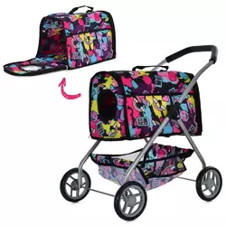 Візок 9675P для перевезення тварин, довж. 60см, вис.керма 60см, кошик, 4 кольори, кор., 35-37,5-9 см Візок 9675P для перевезення тварин, довж. 60см, вис.керма 60см, кошик, 4 кольори, кор., 35-37,5-9 см