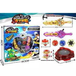 Бейблейд LSD 164 B (20) арена, 2 дзиґи, 2 металеві накладки, 2 запускачі, підсвічування, фіджет, в коробці Бейблейд LSD 164 B (20) арена, 2 дзиґи, 2 металеві накладки, 2 запускачі, підсвічування, фіджет, в коробці