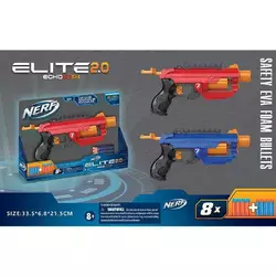 Пістолет 5513 (60/2) 2 кольори, 8 м’яких патронів, в коробці Пістолет 5513 (60/2) 2 кольори, 8 м’яких патронів, в коробці