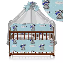 гр Постільний комплект 7 предметів ""Ведмедики boy"" 3023 - колір блакитний гр Постільний комплект 7 предметів ""Ведмедики boy"" 3023 - колір блакитний
