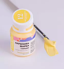 Акрилова фарба глянцева Пастельно-жовта 20мл Акрилова фарба глянцева Пастельно-жовта 20мл