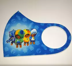 Маска Pitta Print S Brawl Stars 4 Леона Blue Маска Pitta Print S Brawl Stars 4 Леона Blue