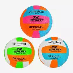 М'яч волейбольний С 40094 (60) ""TK Sport"", 3 кольори, м'який PVC, 280 грамів, гумовий балон, ВИДАЄТЬСЯ ТІЛЬКИ МІКС ВИДІВ М'яч волейбольний С 40094 (60) ""TK Sport"", 3 кольори, м'який PVC, 280 грамів, гумовий балон, ВИДАЄТЬСЯ ТІЛЬКИ МІКС ВИДІВ