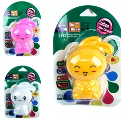 Нічник №Н3-40 пл. зайчик кольоровий 4кол на листі (240) Нічник №Н3-40 пл. зайчик кольоровий 4кол на листі (240)