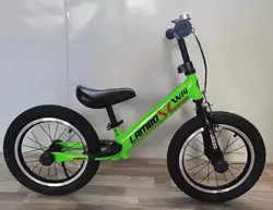 Велобіг ""CORSO LAMBO"" LB-14700 (1) сталева рама, ручне гальмо, колеса надувні резинові 14’’, алюмінієві обода, підставка для ніг, підніжка, дзвоник Велобіг ""CORSO LAMBO"" LB-14700 (1) сталева рама, ручне гальмо, колеса надувні резинові 14’’, алюмінієві обода, підставка для ніг, підніжка, дзвоник