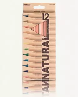 Олівці 12 кольорів шестигранні/кедр,Natural - Cedarlite,6100-12CB,ТМ"Marco"