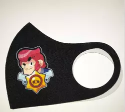 Маска Pitta Print S Brawl Stars Кольт Profile Black Маска Pitta Print S Brawl Stars Кольт Profile Black