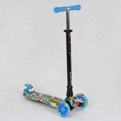 Самокат А 25467 / 779-1322 MAXI ""Best Scooter"" (1) пластмасовий, 4 колеса PU, СВІТЛО, трубка керма алюмінієва, d = 12см, в коробці Самокат А 25467 / 779-1322 MAXI ""Best Scooter"" (1) пластмасовий, 4 колеса PU, СВІТЛО, трубка керма алюмінієва, d = 12см, в коробці