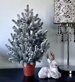 215N/70/GS Ялинка Traditional лита 70см в горщику засніжена нова 215N/70/GS Ялинка Traditional лита 70см в горщику засніжена нова