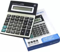 Калькулятор №8875 (КК-8875) бол 12цифр чорний 1AG10 (14*18,5) см (120) Калькулятор №8875 (КК-8875) бол 12цифр чорний 1AG10 (14*18,5) см (120)